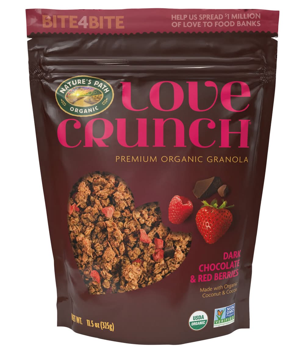 Nature's Path Organic Love Crunch Granola, Organic, Premium, Dark Chocolate & Red Berries