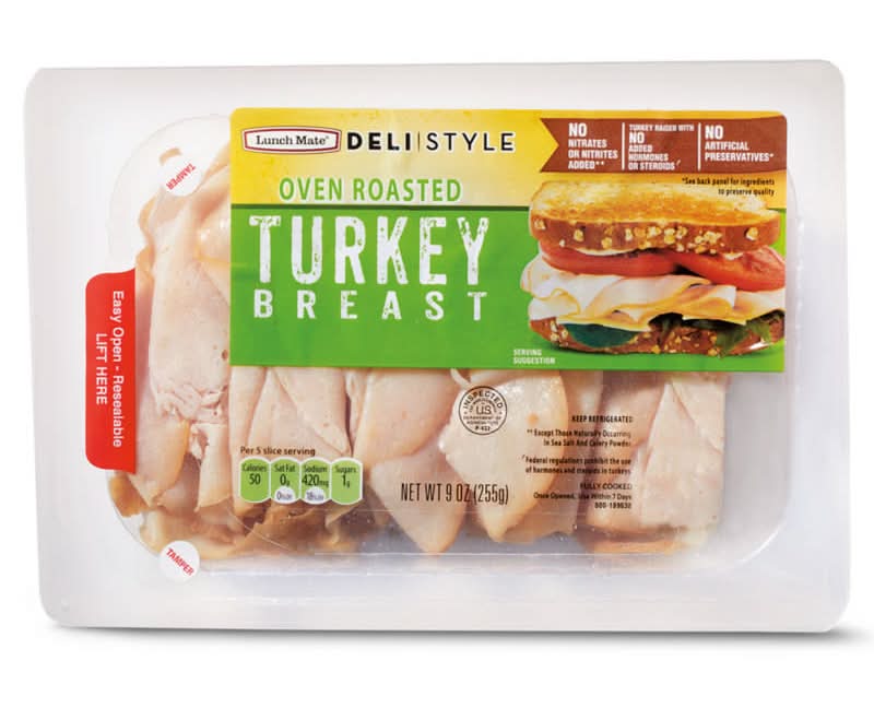 Lunch Mate Oven Roasted Turkey Breast, Deli Style (9 oz)