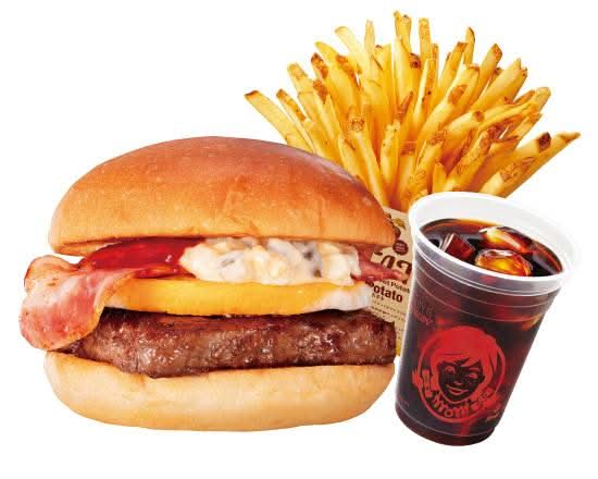 ウェンディーズベーコンエッグバーガーセット(RN)
