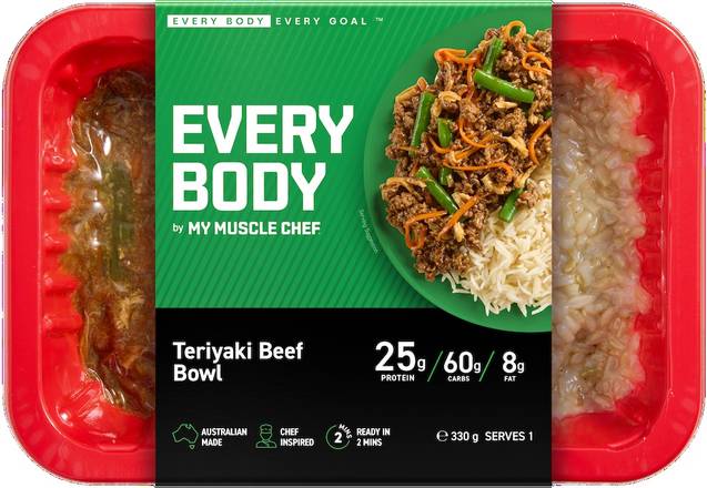 My Muscle Chef Every Body Teriyaki Beef Bowl 330G
