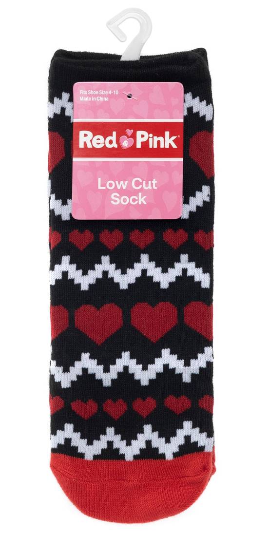 RED & PINK, LOW CUT SOCK, Assorted
