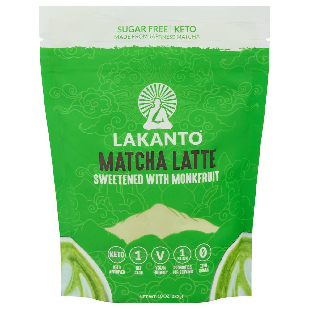 Lakanto Monk Fruit Sweetened Matcha Latte (10 oz)