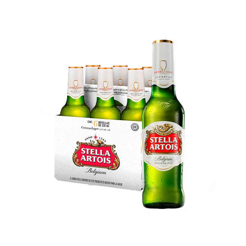 Sixpack Cerveza Stella Artois - 330Ml