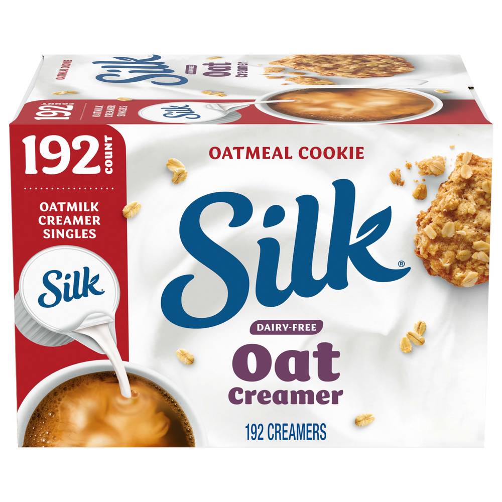 Silk Oat Milk Coffee Creamer Singles, Oatmeal Cookie (84 fl oz, 192 ct)