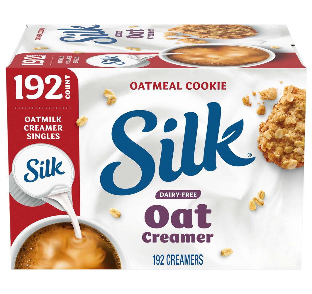 Silk Oat Milk Coffee Creamer Singles, Oatmeal Cookie (84 fl oz, 192 ct)