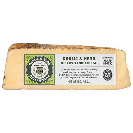 Sartori Bellavitano Garlic & Herb Cheese
