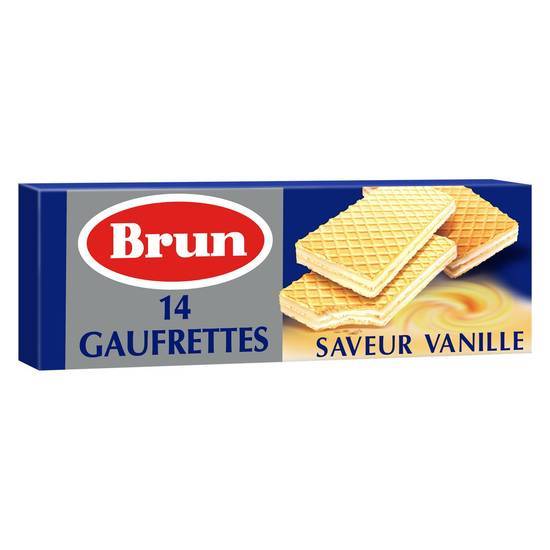 Brun - Biscuits gaufrettes fourrées, vanille (14)