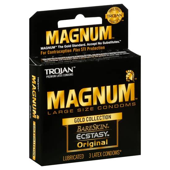 Trojan Magnum Gold Collection Condom (3 ct)