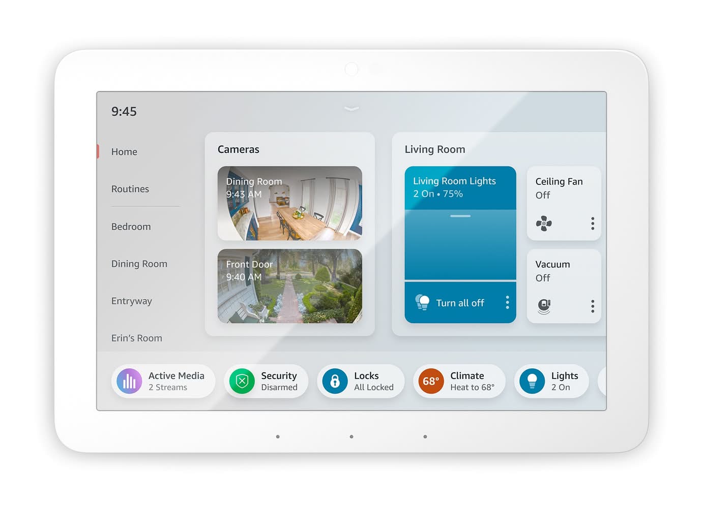 Amazon Echo Hub - 8 in. Smart Home Control Panel -  Alexa Compatible with Over 140,000 Devices