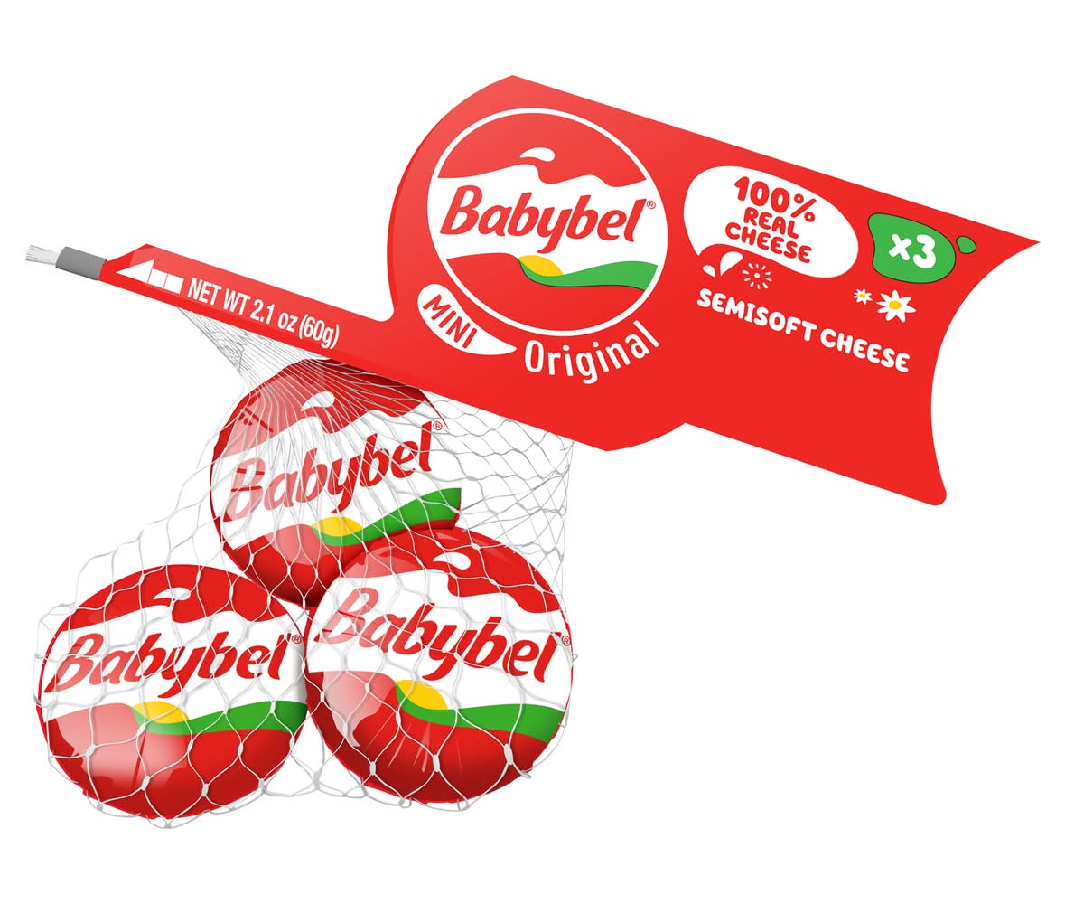 Babybel Mini Original Semisoft Cheese (2.1 oz, 3 ct)