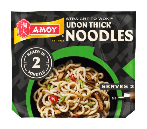 Amoy Straight To Wok Udon Thick Noodles (150g)