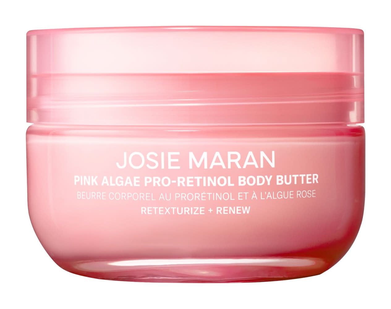 Josie Maran Pink Algae Pro-Retinol Body Butter for Anti-Aging and KP 6 oz/177 mL