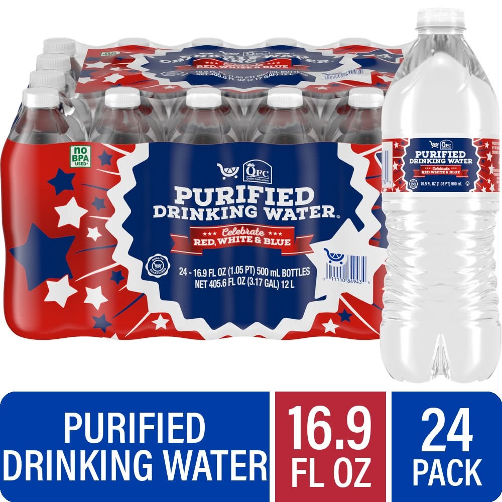 QFC Purified Drinking Water (24 x 16.9 fl oz)