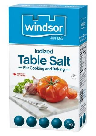 Windsor Blue Iodized Table Salt (1 kg)