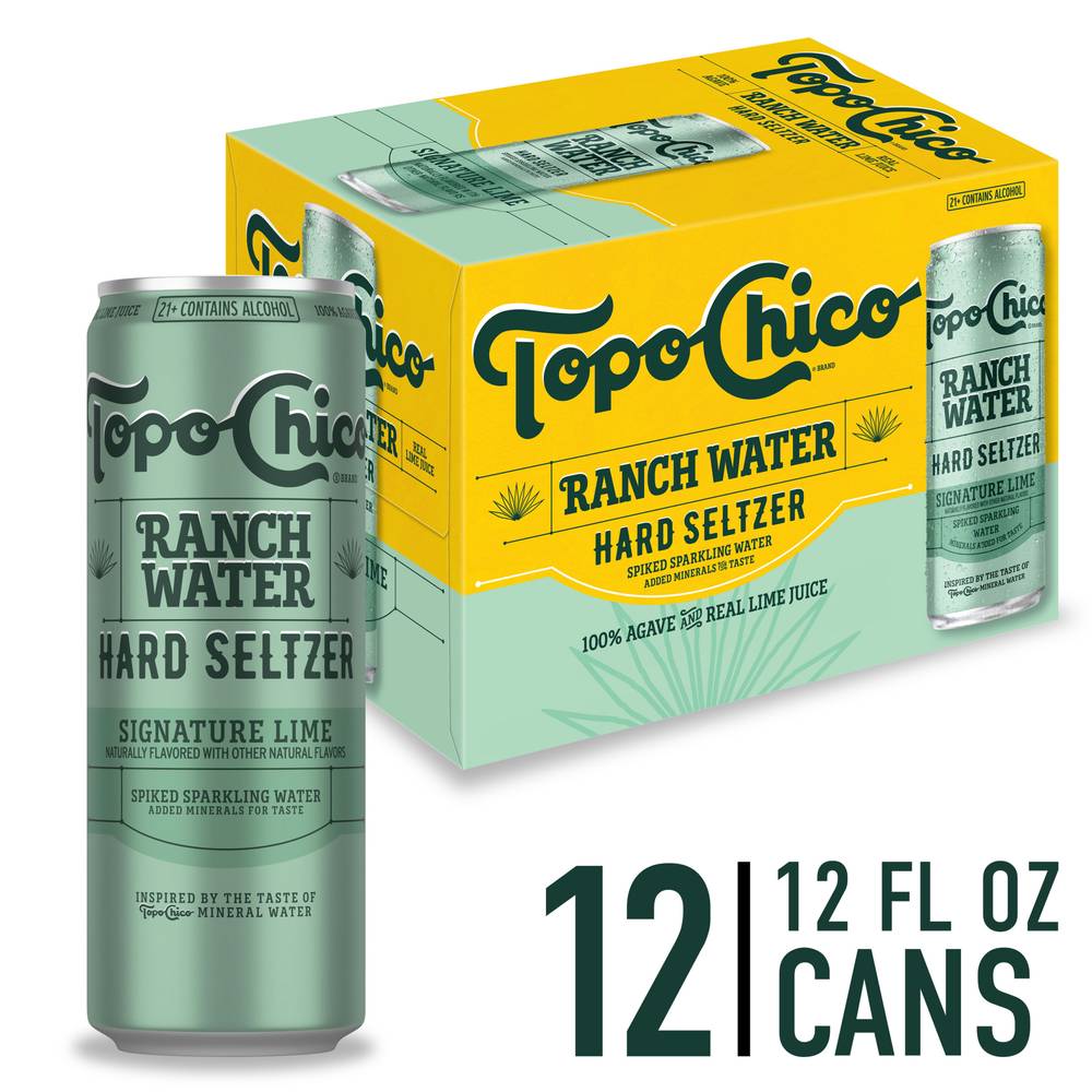 Topo Chico Original Ranch Water Hard Seltzer (12 pack, 12 fl oz)