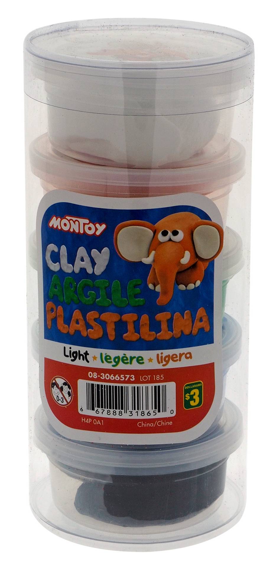 Montoy Modelling Clay, Assorted Colours (5 ct)