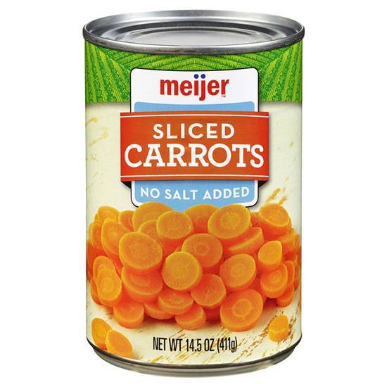 Meijer Sliced No Salt Added Canned Carrots