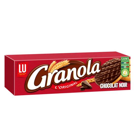 Granola - Biscuits sablés nappés au chocolat noir