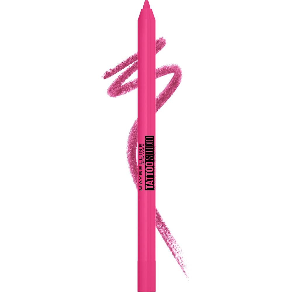 Maybelline Tattoo Studio Sharpenable Gel Pencil Waterproof Longwear Eyeliner (pink)