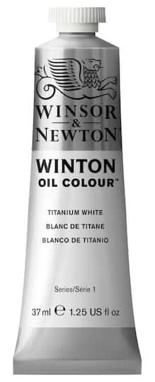 Winsor & Newton Winton Oil Colour Paint Tube, Titanium White 644 (1.25 fl oz)