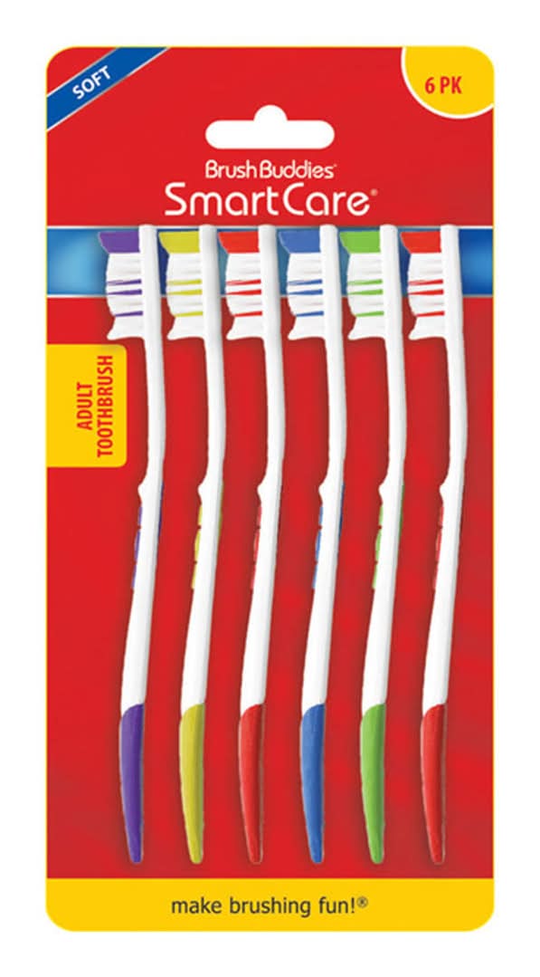 Brush Buddies Smart Care Adult Toothbrush (6 ct)