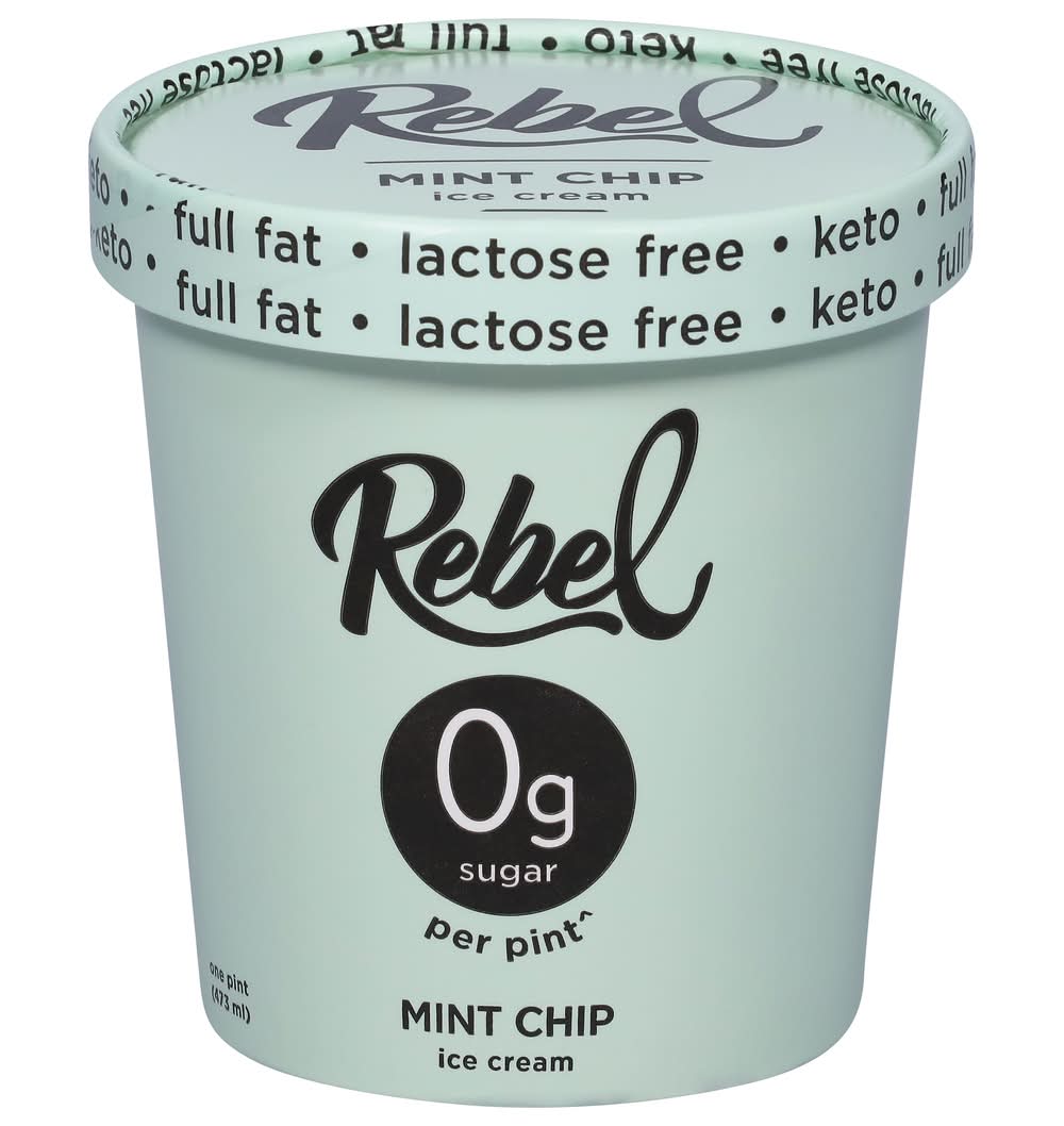 Rebel Keto Ice Cream, Mint Chip (1 pint)