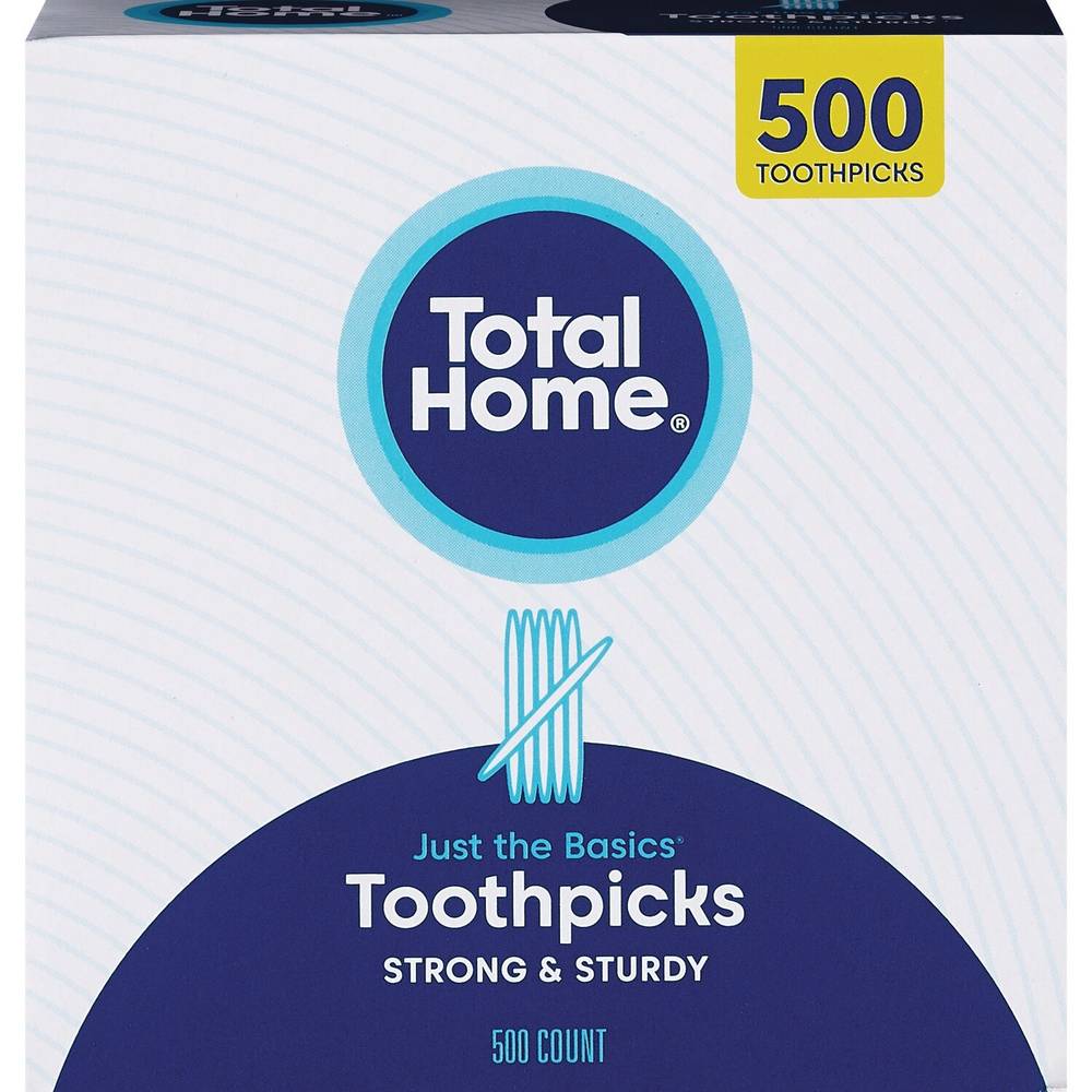 Just The Basics Round Toothpicks, 500 ct