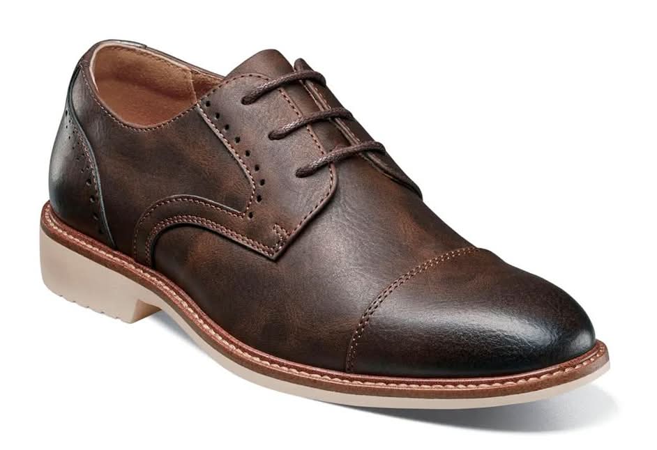Stacy Adams Wesbridge Cap Toe Oxford - Kids' (Dark Brown Medium - 3 Youth)