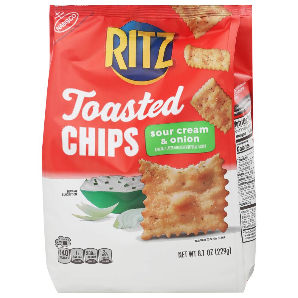 Ritz Sour Cream and Onion Toasted Chips