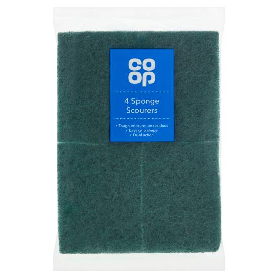 Co-op Sponge Scourers (4 pack)