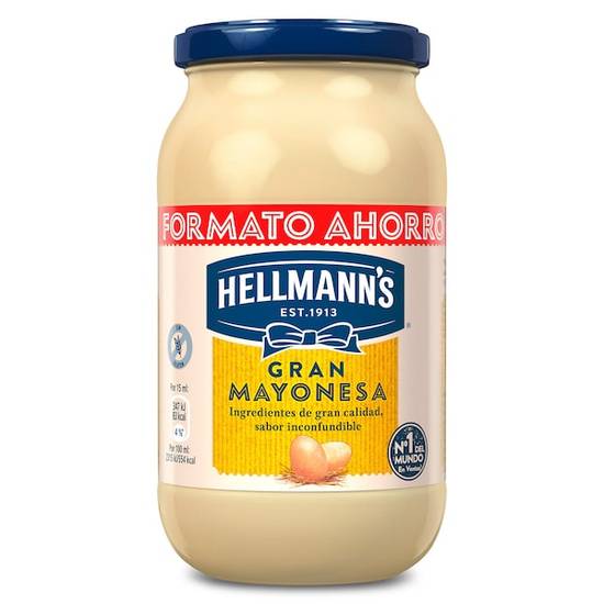 Gran mayonesa Hellmanns frasco 450 ml