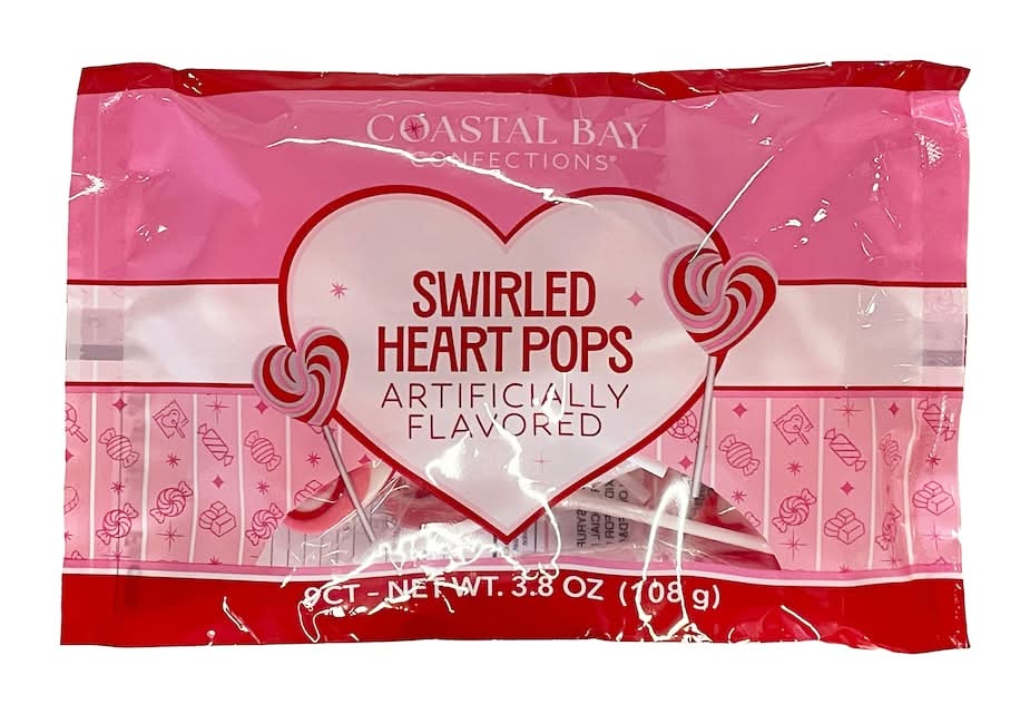 Coastal Bay Swirled Heart Pops, 1-ct.
