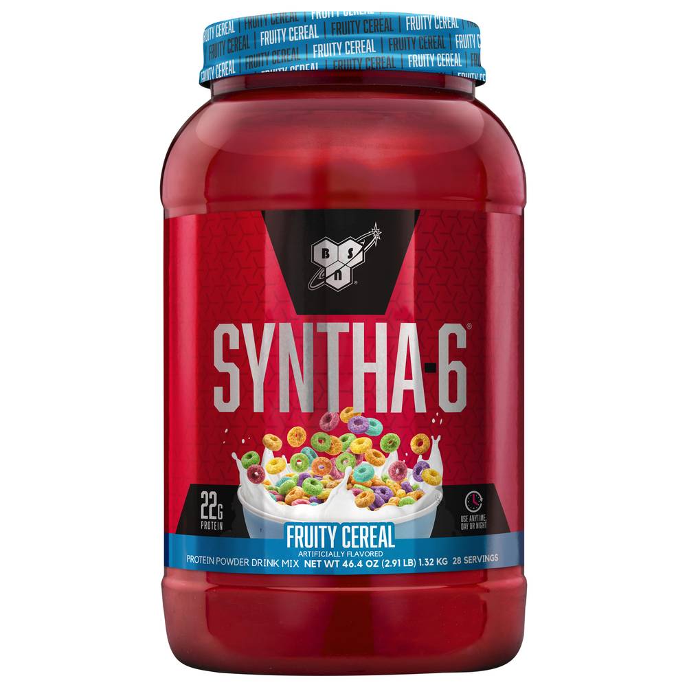 BSN Syntha-6 Protein Powder Drink Mix, Fruity Cereal (46.4 oz)