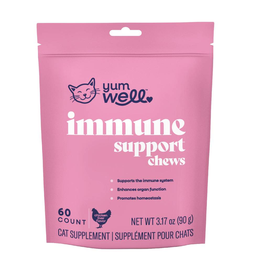 YumWell Cat Immune Support Soft Chews (3.17 oz, 60 ct)