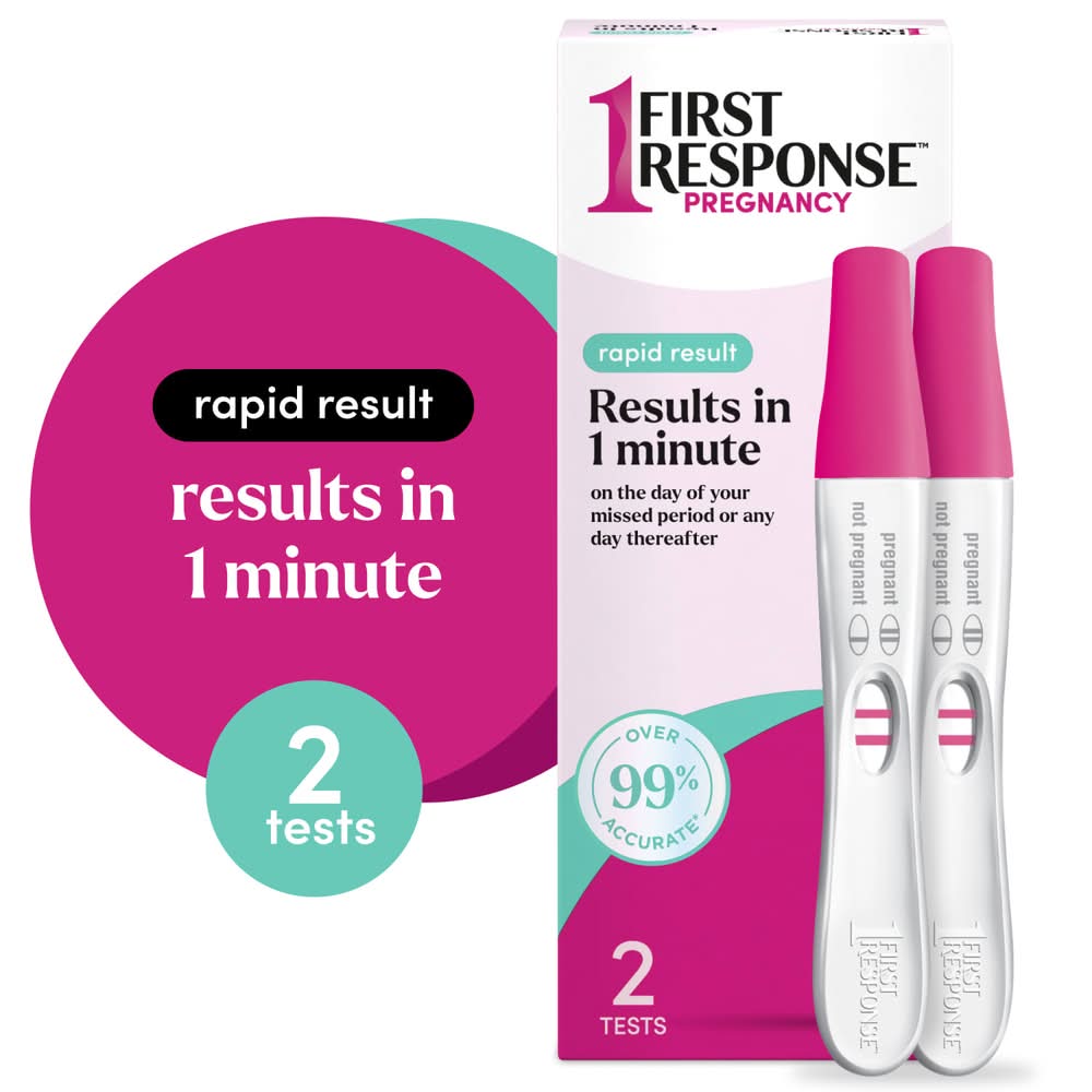 First Response Rapid Result Pregnancy Test Kit (1.5 oz, 2 ct)