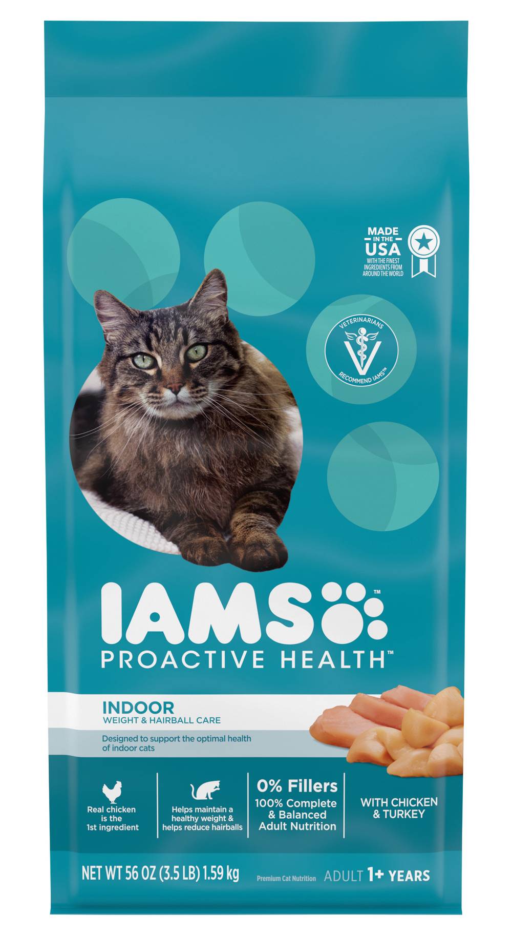 Iams Proactive Health Indoor Weight & Hairball Care Dry Cat Food (3.5 lbs)
