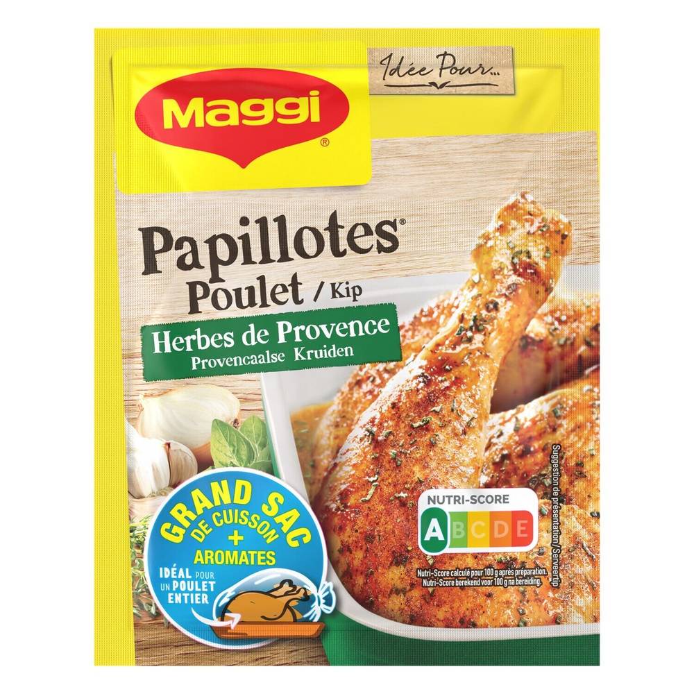 Papillotes poulet herbes de Provence MAGGI - le sachet de 34 g
