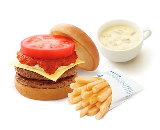 ダブルモスチーズバーガー＋70円ドリンクセット