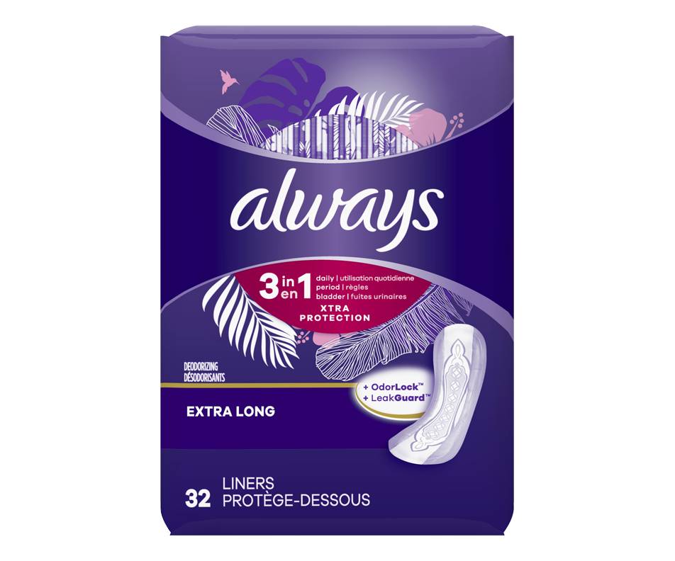 Always doublures quotidiennes 3 en 1 xtra protection (32 unités) (female)