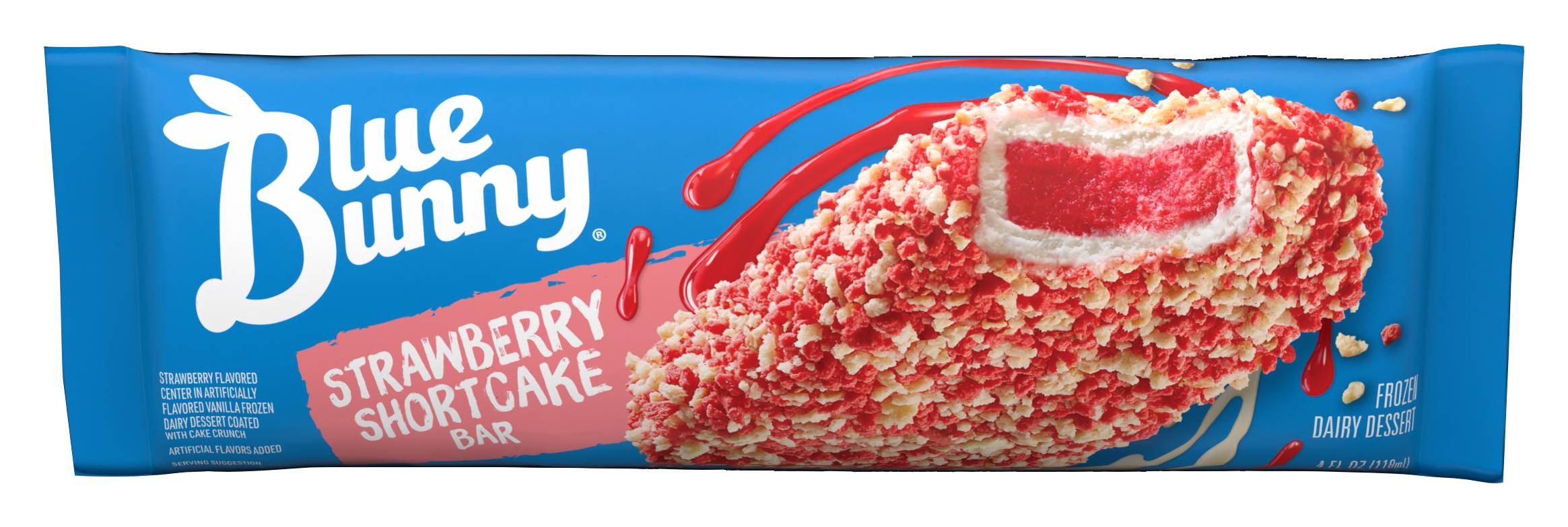 Blue Bunny Strawberry Shortcake Bar (4 fl oz)