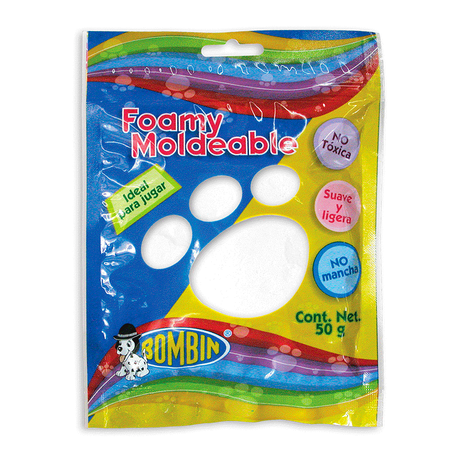 Bombin foamy moldeable blanco (bolsa 50 g)