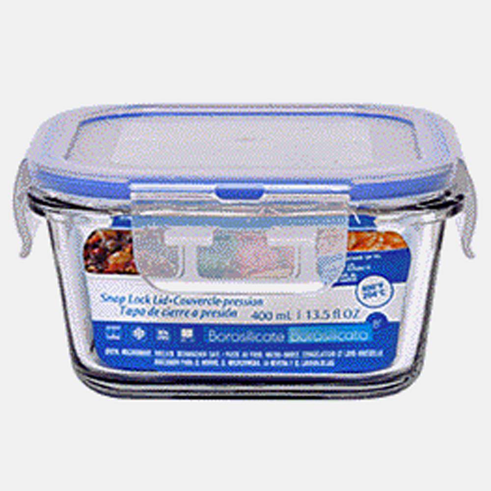 Small Square Glass Food Container