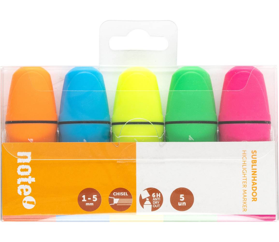 Sublinhador Mini de Tinta Fluorescente