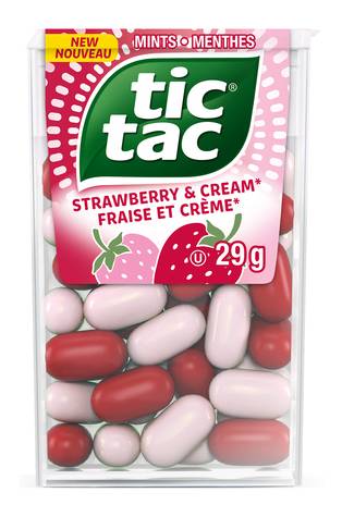 Tic Tac Mint Candy, Strawberry-Cream (29 g, 60 ct)