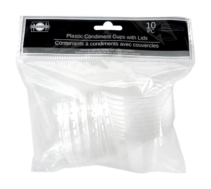 Condiment Cups Clear Cups With Lids