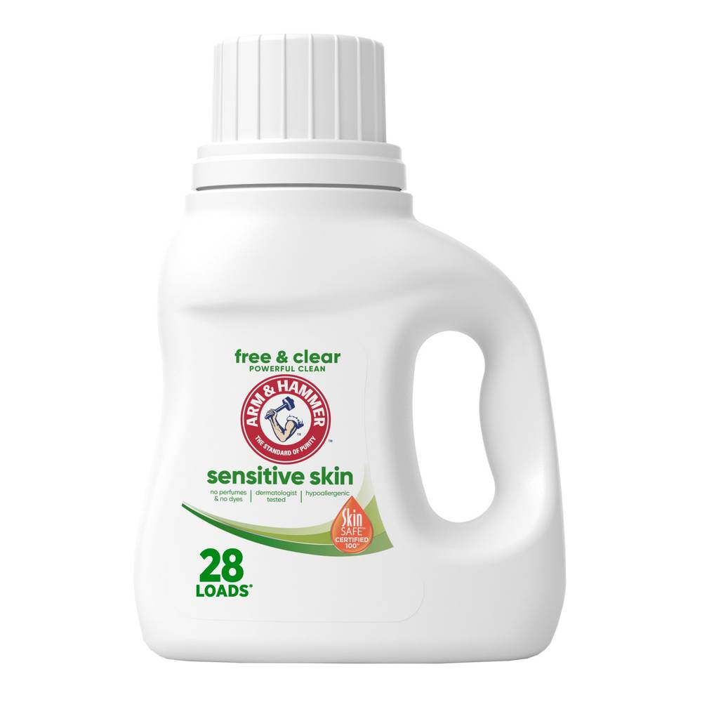 Arm & Hammer Sensitive Skin Free & Clear Laundry Liquid Detergent (28 fl oz)