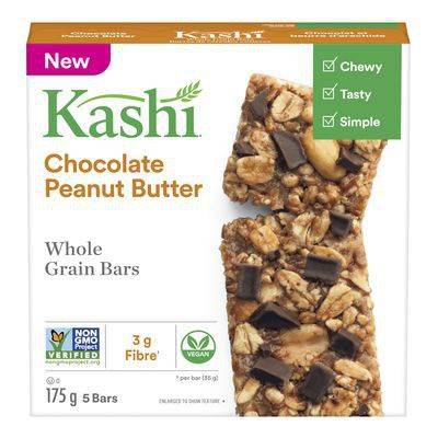 Kashi barres de céréales entières au chocolat et beurre d'arachide (175 g) - chocolate peanut butter flavoured whole grain bars (175 g)