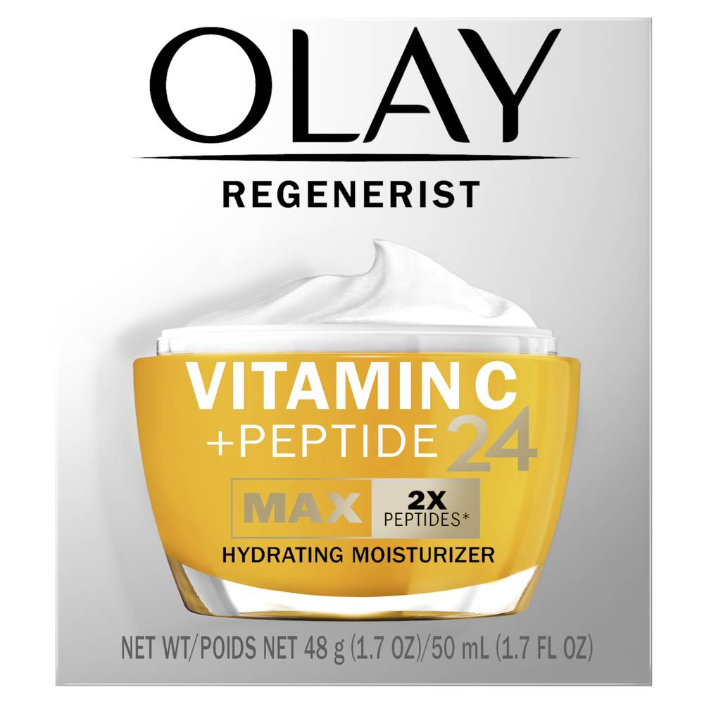 Olay Regenerist Vitamin C + Peptide 24 MAX Face Moisturizer - 1.7 oz
