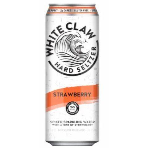 White Claw Hard Seltzer Strawberry 19.2oz Can