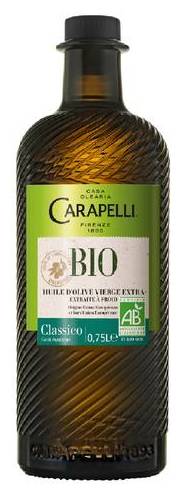 Carapelli huile d’olive vierge extra bio classico (75 cl)